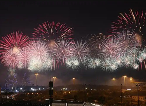 固原焰火晚会